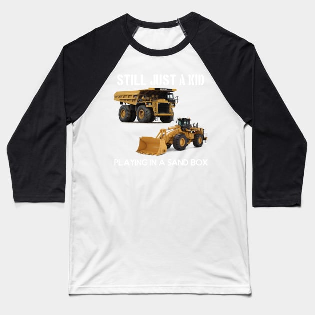 still just a kid in a sand box Baseball T-Shirt by goondickdesign